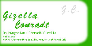 gizella conradt business card